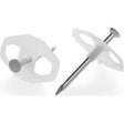 Nagelscheibe 38 x 25 mm mit Stahlnagel 3,5 x 40 mm, 100 Stück - sinoselektroshop.com