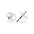 Nagelscheibe 38 x 25 mm mit Stahlnagel 3,5 x 70 mm, 100 Stück - sinoselektroshop.com