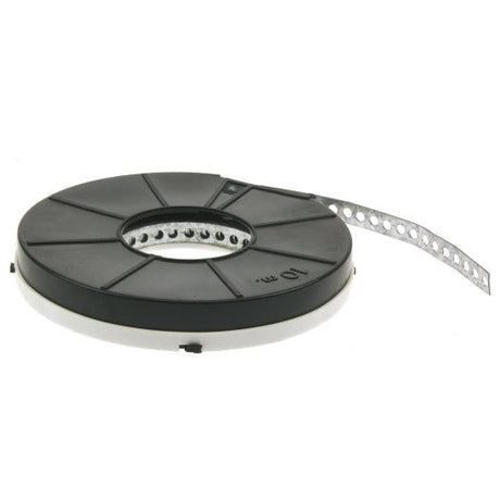 Montageband 12mm Breite, verzinkt, 10m Rolle in Kassette - sinoselektroshop.com