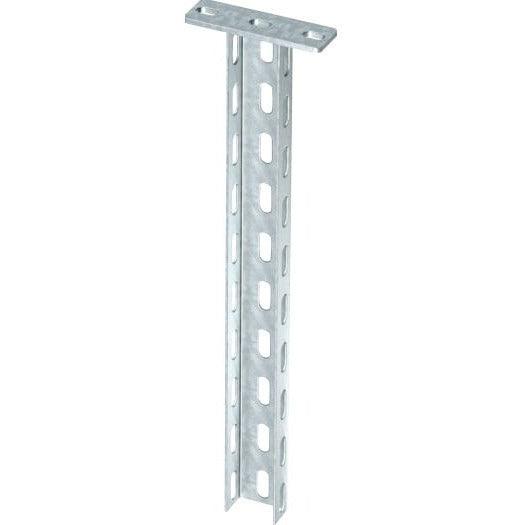 Hängestiel 50 x 30 x 300 mm mit angeschweißter Kopfplatte, tauchfeuerverzinkter Stahl