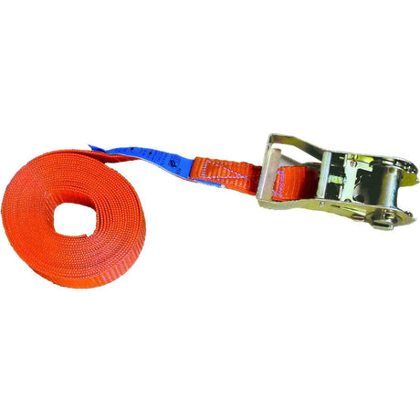 Zurrgurt 400/800 kg, Länge 6 m, einteilig mit Ratsche, scheuer- u. abriebfest - sinoselektroshop.com