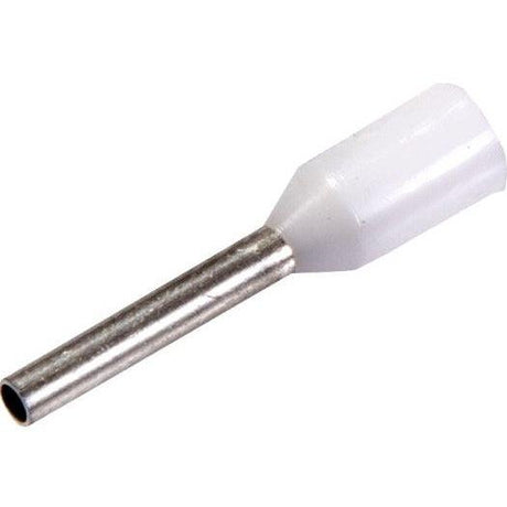 Aderendhülsen isoliert, 0,5x14/8 weiß, DIN46 228, 500 Stück - sinoselektroshop.com