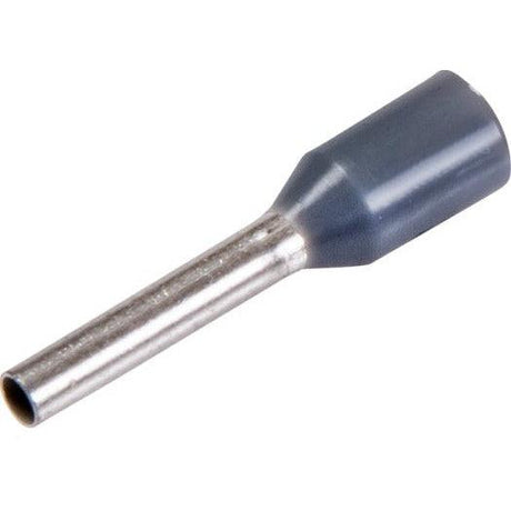 Aderendhülsen isoliert, 0,75x14/8 grau, DIN 46 228, 500 Stück - sinoselektroshop.com