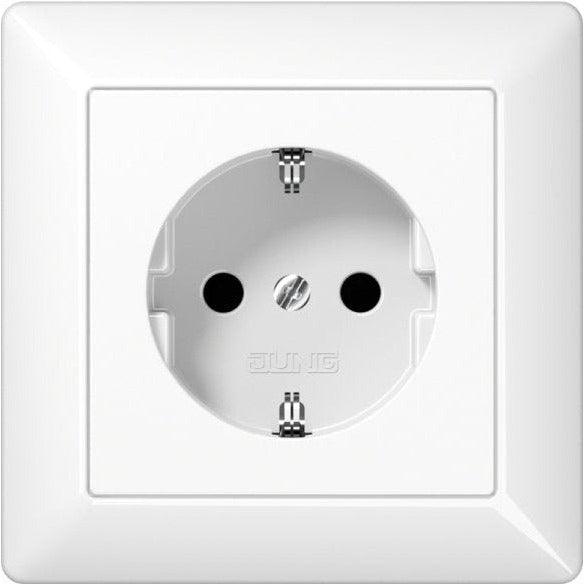 JUNG AS1520WW SCHUKO Steckdose, Serie A/AS alpinweiß - sinoselektroshop.com