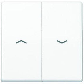 JUNG AS591-5PWW Wippe Symbole Pfeile Zentralplatte für Jalousie-Wippschalter, Serie A/AS alpinweiß - sinoselektroshop.com
